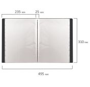 Папка 40 вклад. STAFF черная 0,5мм 225701