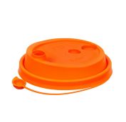 Крышка для стак. Покров д.90мм (0,300-0,500л) с закрыв. носиком оранжевая (20уп х50шт)  (1000шт) АРТ