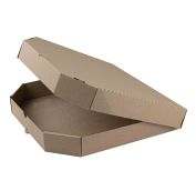 Короб под пиццу цельный гофрокартон 330х330 бурый УП (50шт)