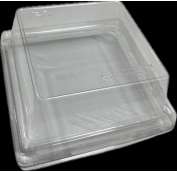 Салатник Бум. 1ЕА 550мл КРЫШКА (OpSalad) ВЫСОКАЯ 40мм прозрачная (50шт/400шт*кор)