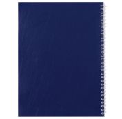 Тетрадь А4, 96 л., бумвинил, гребень, офсет №1, клетка, STAFF, СИНИЙ