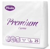 Салфетка Бум33 Plushe premium carre, 2сл, 25л, белая/пастель, рамочное. 30 в кор (Бел). АРТ.2028