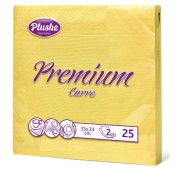 Салфетка Бум33 Plushe premium carre intensive, 2сл, 25л, интенс, рамочное, (Желт инт)