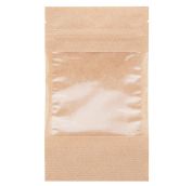 Пакет крафт дой-пак 110х185 AVIORA с окном 90мм (35+35) (700шт) АРТ.121-014