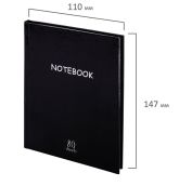 Блокнот МАЛЫЙ ФОРМАТ (110х147 мм), А6, 80 л., твёрдый, клетка, STAFF, 