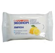 Влажные салфетки (15шт) Смарт Эконом Лимон (108) (шт.). АРТ.30028