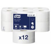 Tork Universal, туалетная бумага в мини-рулонах, Т2, 1сл., 200/9,7 12шт./кор 120197