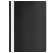 Скоросшиватель пластиковый STAFF, А4, 100/120 мкм, черный