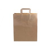 Пакет крафт с плоской ручкой б/п, 320х200х370 КРАФТ 70 гр (200/250шт) AVIORA АРТ.108-035