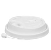 Крышка для стак. Покров д.90мм (0,300-0,500л) с закрыв. носиком белая матовая (20уп х50шт)  (1000шт)