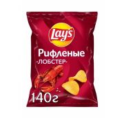 140гр.Чипсы ЛЕЙС  Рифленые Лобстер 1/19