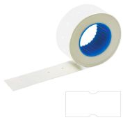 Этикет-лента 21х12 мм прямоугольная, белая, КОМПЛЕКТ 5 рулонов по 600 шт., BRAUBERG, 114207