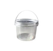 Ведро/крышка 0,55л прозрачное /105*80/ ЮП (375шт)