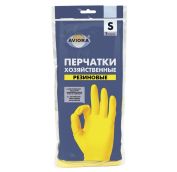 Перчатки резиновые  AVIORA (Хозяйственные) S (120пар) АРТ.402-566