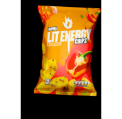 Чипсы из сырого картофеля рифленые со вкусом Паприка LIT ENERGY, 120 гр