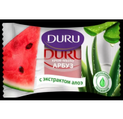 Мыло твердое DURU 1+1 80гр Арбуз и Экстракт алоэ