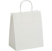 Пакет крафт с крученой ручкой б/п 320х200х370 Белый 70г (200шт) AVIORA. АРТ.108-086