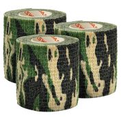 Камуфляжные ленты защитные эластичные маскировочные когезивные, 4,5 м х 5 см, 3 рулона, DASWERK
