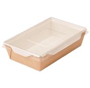 Салатник Бум. с прозр. крышкой ДоЭко OpSalad 400 (400шт)