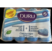 Мыло твердое DURU 1+1 4*80гр Морские Минералы