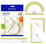 Набор чертежный малый BRAUBERG 