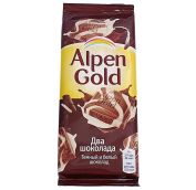 Шоколад АЛЬПЕН ГОЛЬД 85г 1/21 ТЕМНЫЙ и БЕЛЫЙ