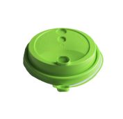 Крышка для стак. Покров д.90мм (0,300-0,500л) с закрыв. носиком салатовая (20уп х50шт)  (1000шт)