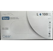 Перчатки винил. неопудр. Mediok  L  / 100шт