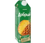 1л ДОБРЫЙ АНАНАС Тетрапак /12