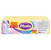 Салфетка Бум Plushe Maxi Professional, 1 сл, 500л, бел/пастель, сплошное, 4 в уп, (Желтый)