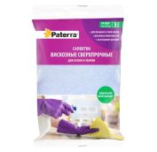 Салфетка из вискозы 30х38  PATERRA 3 шт (70уп) АРТ.406-018