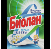 Порошок стир. БИОЛАН Авт. 350гр БЕЛЫЕ ЦВЕТЫ т/у*24