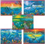 Альбом для рисования, А4, 12 листов, скоба, обложка офсет, HATBER VK, 205х290 мм, 