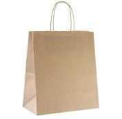 Пакет крафт с крученой ручкой б/п 220х120х250 крафт 70г (250шт) AVIORA АРТ.108-038