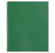 Тетрадь А5, 48 л, бумвинил, скоба, офсет №2 ЭКОНОМ, клетка, с полями, STAFF, ЗЕЛЕНЫЙ