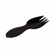 Вилка-ложка ПС одноразовая 80 мм черная Х (500шт./уп) Комус АРТ.1760011
