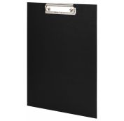 Доска-планшет STAFF EVERYDAY (225х316 мм), А4, с прижимом, картон/бумвинил ЧЕРНАЯ 229051