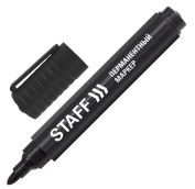 Маркер перманент. (нестираемый) STAFF, ЧЕРНЫЙ, круглый наконечник 2,5мм