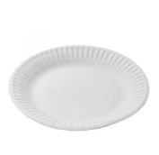 Тарелка картонная д 170  БЕЛАЯ мел. 100шт/уп 1000шт/кор Диапазон