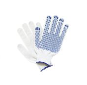 Перчатки рабочие ХБ 4-ти нит. с ПВХ 10 класс белые (500пар) ЛТ