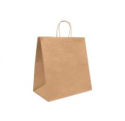 Пакет крафт с крученой ручкой б/п 320х200х370 крафт 70г (200шт) AVIORA. АРТ.108-084