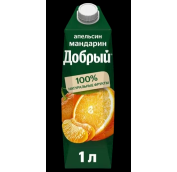 1л ДОБРЫЙ АПЕЛЬСИН-МАНДАРИН Тетрапак /12