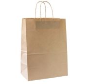 Пакет крафт с крученой ручкой б/п, 260х150х350 крафт 70гр AVIORA (200 шт) АРТ.108-037