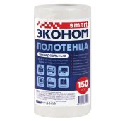 Полотенца Универсальные 20х23 150шт Рулон (12рул) Эконом Смарт белые