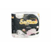 Туал Бумага SOFFIONE Flore Ideale с цветочным ароматом V2, 4-х сл. 4 рул (16,8м) (10уп)